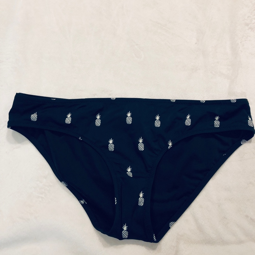 J Crew Bikini Bottom with Pineapple Print